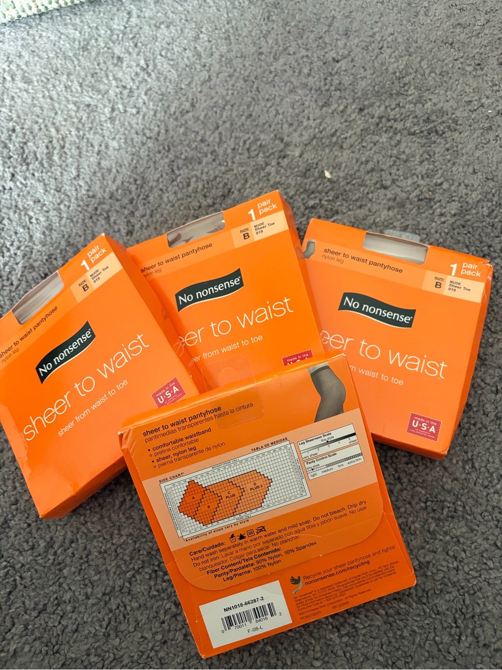 No nonsense Sheer-to-Waist Pantyhose in Orange